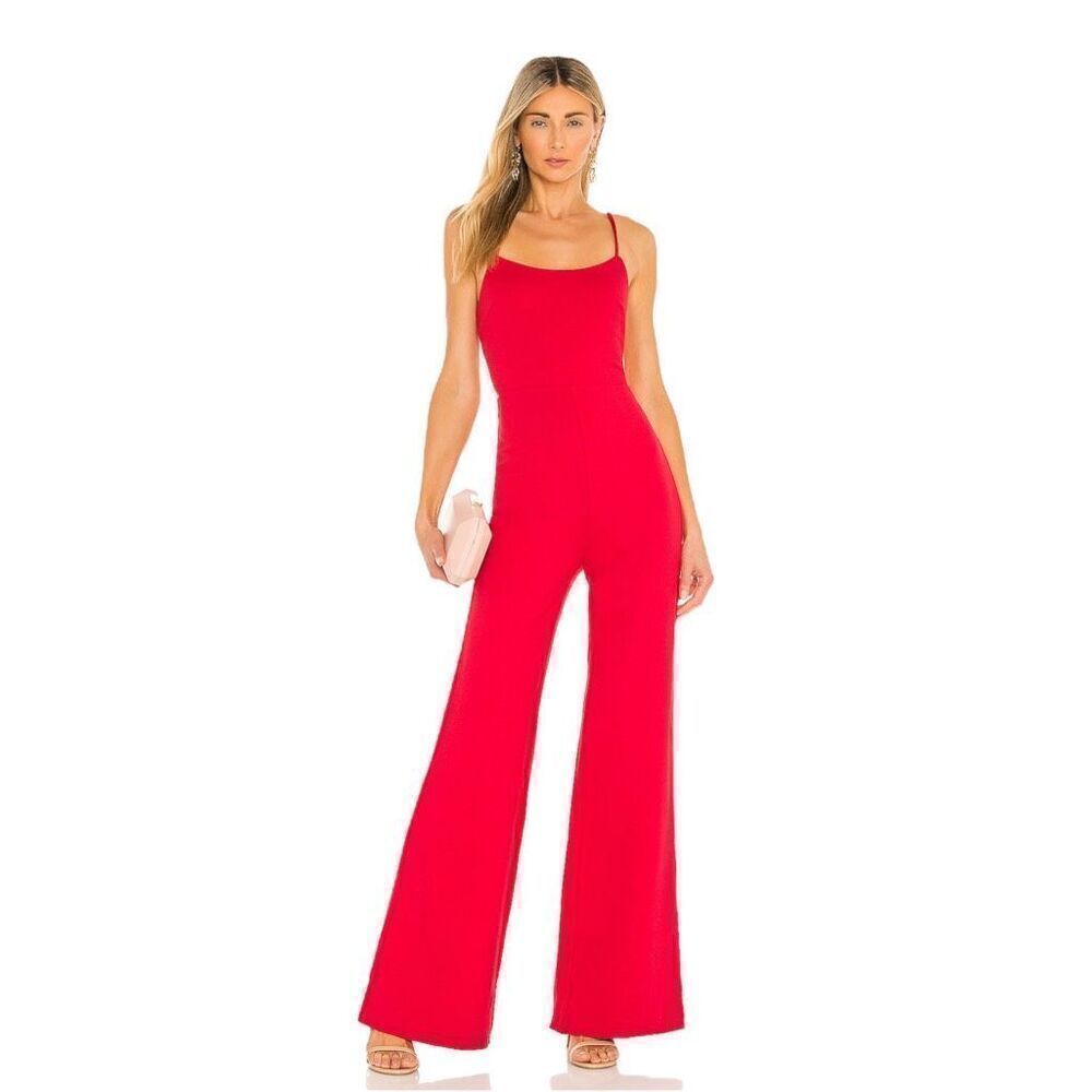 Lovers and‎ Friends Lavinia Jumpsuit in Cherry Red XS